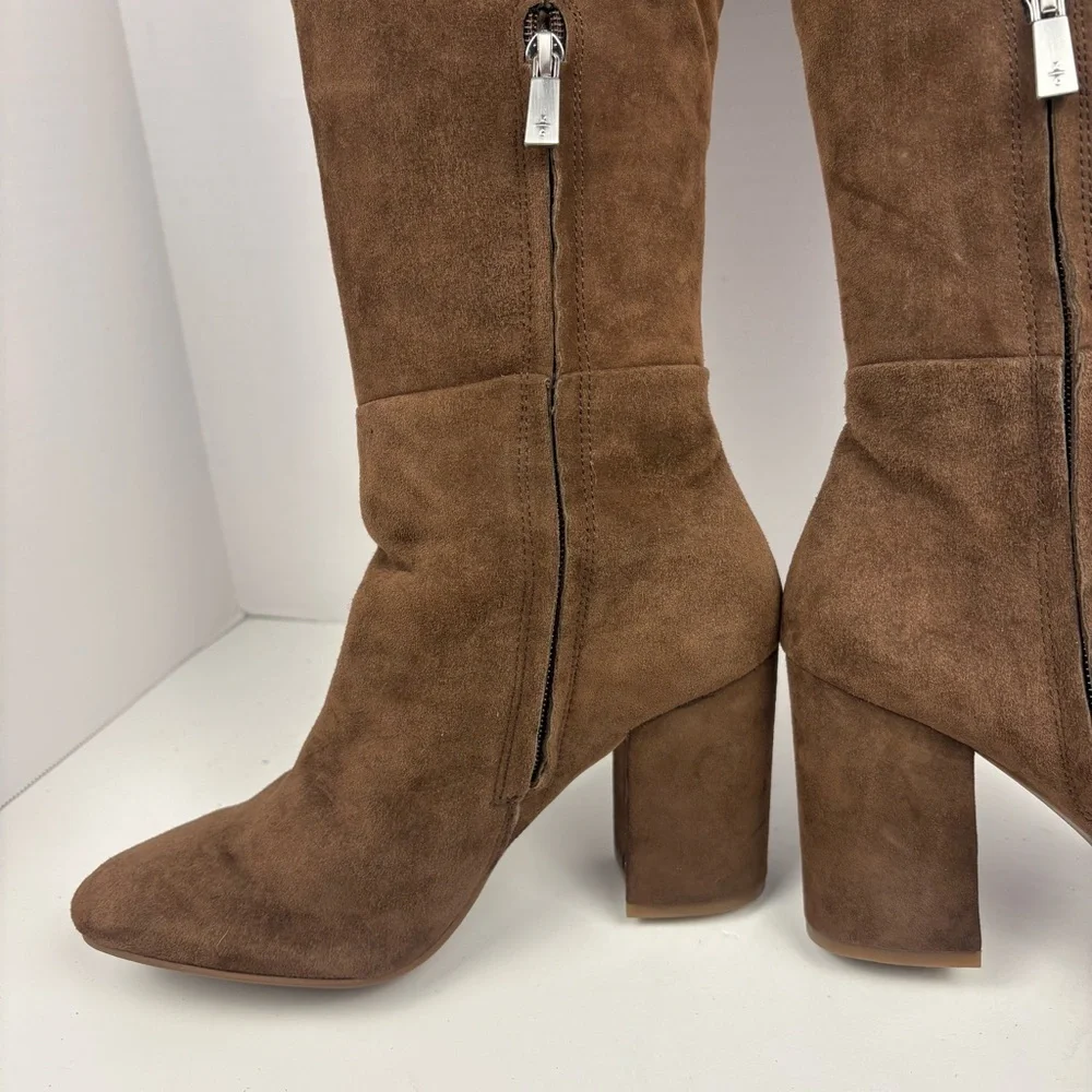 Kenneth Cole Carrah Women’s Brown Suede Over the Knee Boots Size 8M